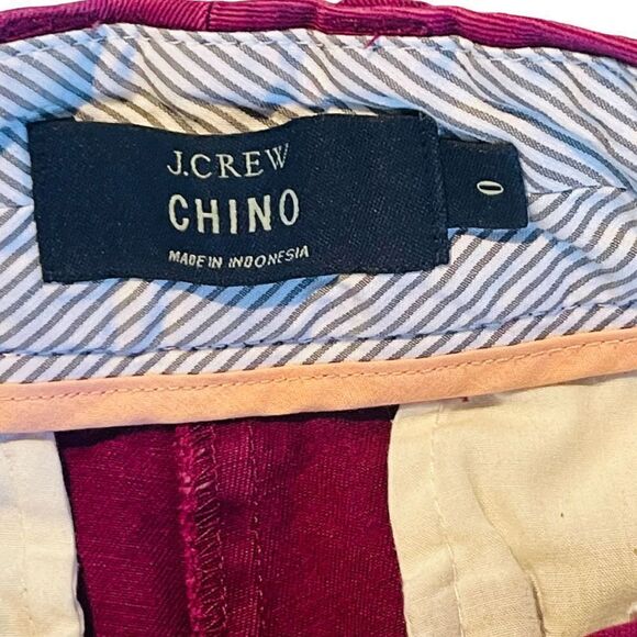 J. Crew Fuchsia Chino Shorts Size 0 - Picture 3 of 4